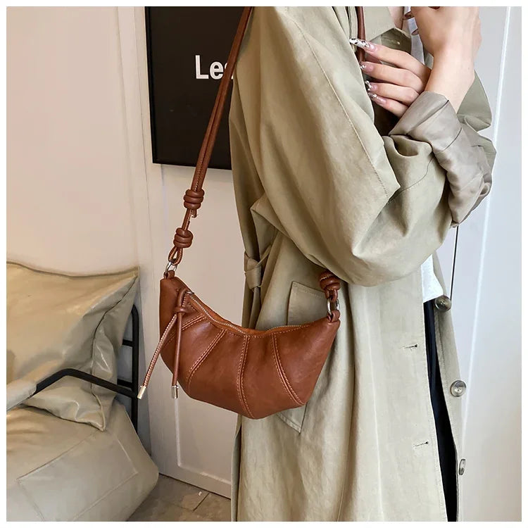 Designer Luxury Dumpling Bags Women 2025 New High Quality Fashion Underarm Bags Vintage Casual Shoulder Crossbody Bags Women