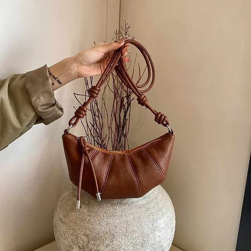 Designer Luxury Dumpling Bags Women 2025 New High Quality Fashion Underarm Bags Vintage Casual Shoulder Crossbody Bags Women