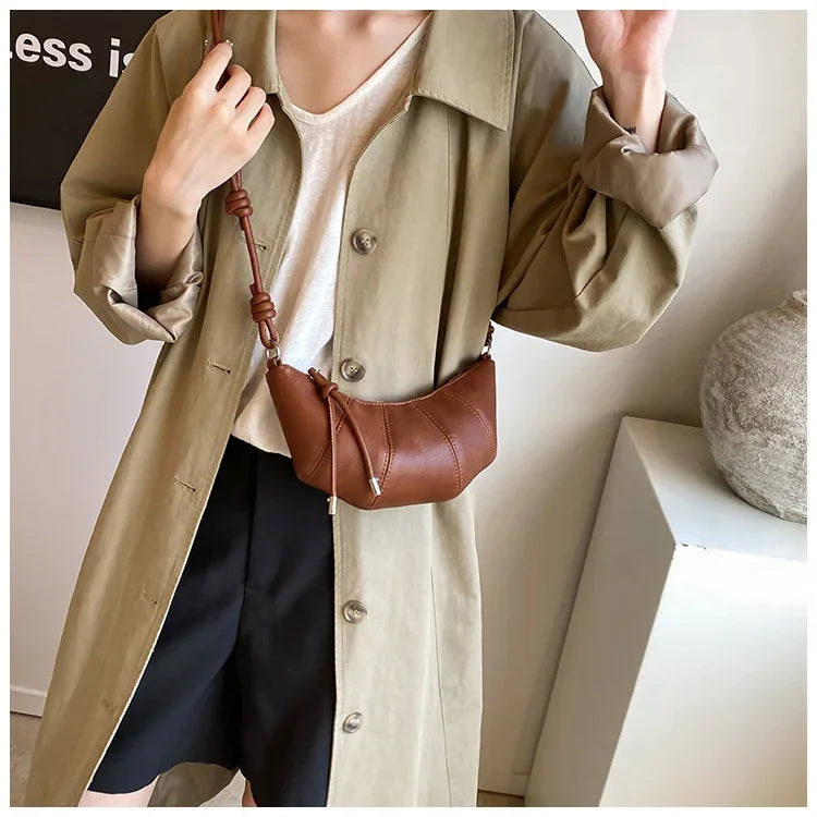 Designer Luxury Dumpling Bags Women 2025 New High Quality Fashion Underarm Bags Vintage Casual Shoulder Crossbody Bags Women