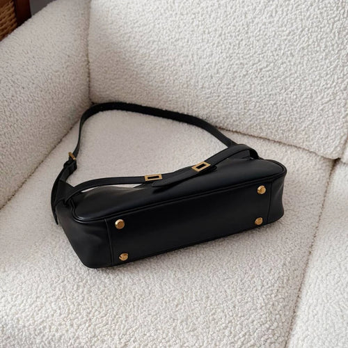 2026 Belt Buckle Tote Bags For Women Cowhide Luxury Designer Hot Hobo Bags INS Fashion Street Rectangular Ring Padlock Handbags