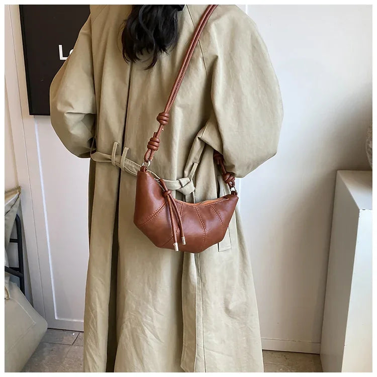 Designer Luxury Dumpling Bags Women 2025 New High Quality Fashion Underarm Bags Vintage Casual Shoulder Crossbody Bags Women