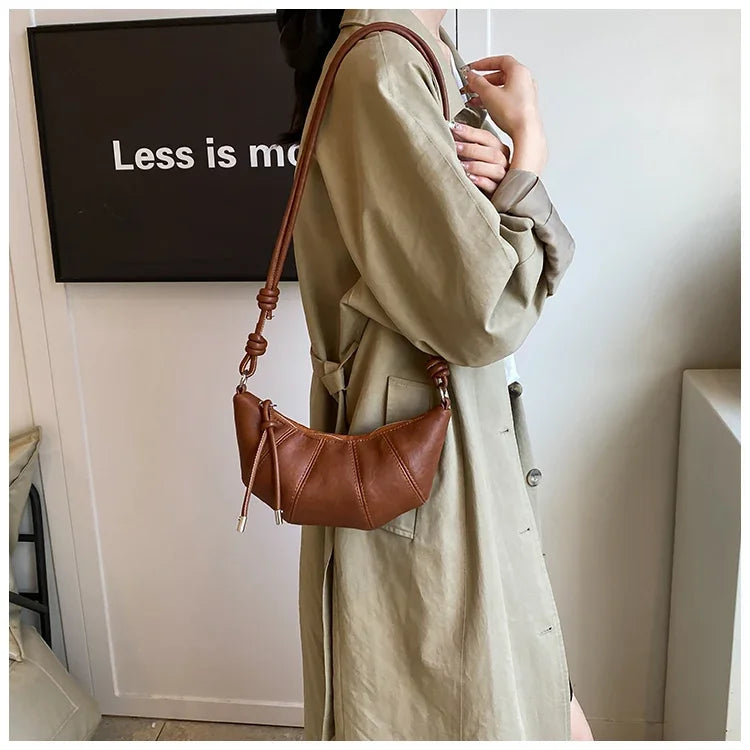 Designer Luxury Dumpling Bags Women 2025 New High Quality Fashion Underarm Bags Vintage Casual Shoulder Crossbody Bags Women