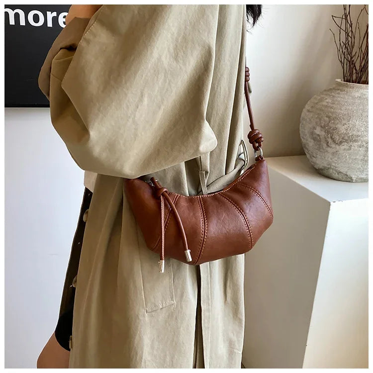 Designer Luxury Dumpling Bags Women 2025 New High Quality Fashion Underarm Bags Vintage Casual Shoulder Crossbody Bags Women