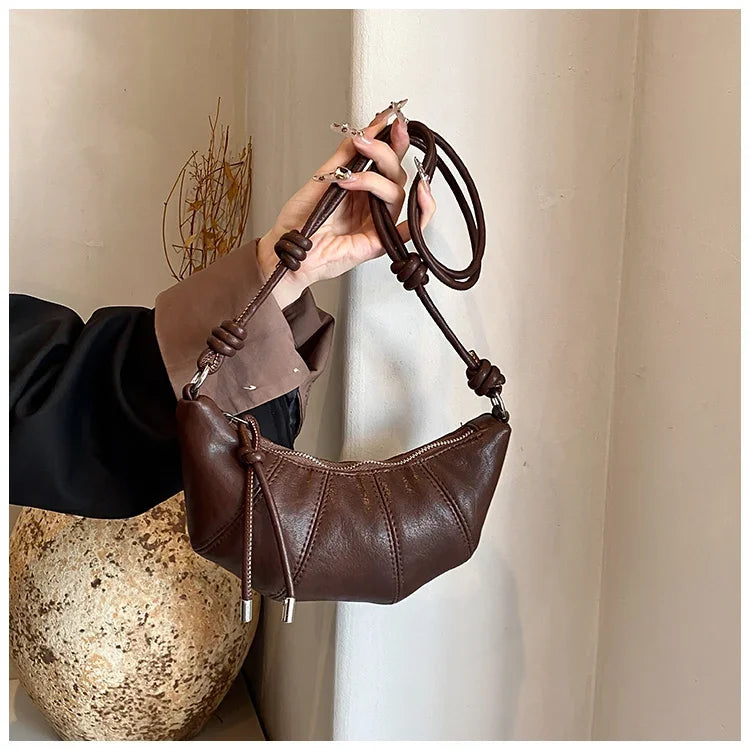 Designer Luxury Dumpling Bags Women 2025 New High Quality Fashion Underarm Bags Vintage Casual Shoulder Crossbody Bags Women