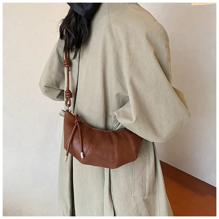 Designer Luxury Dumpling Bags Women 2025 New High Quality Fashion Underarm Bags Vintage Casual Shoulder Crossbody Bags Women