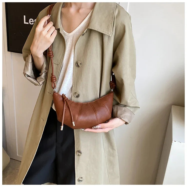 Designer Luxury Dumpling Bags Women 2025 New High Quality Fashion Underarm Bags Vintage Casual Shoulder Crossbody Bags Women