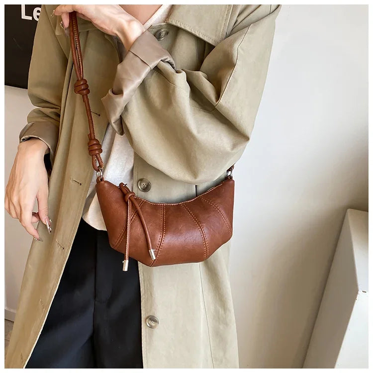 Designer Luxury Dumpling Bags Women 2025 New High Quality Fashion Underarm Bags Vintage Casual Shoulder Crossbody Bags Women