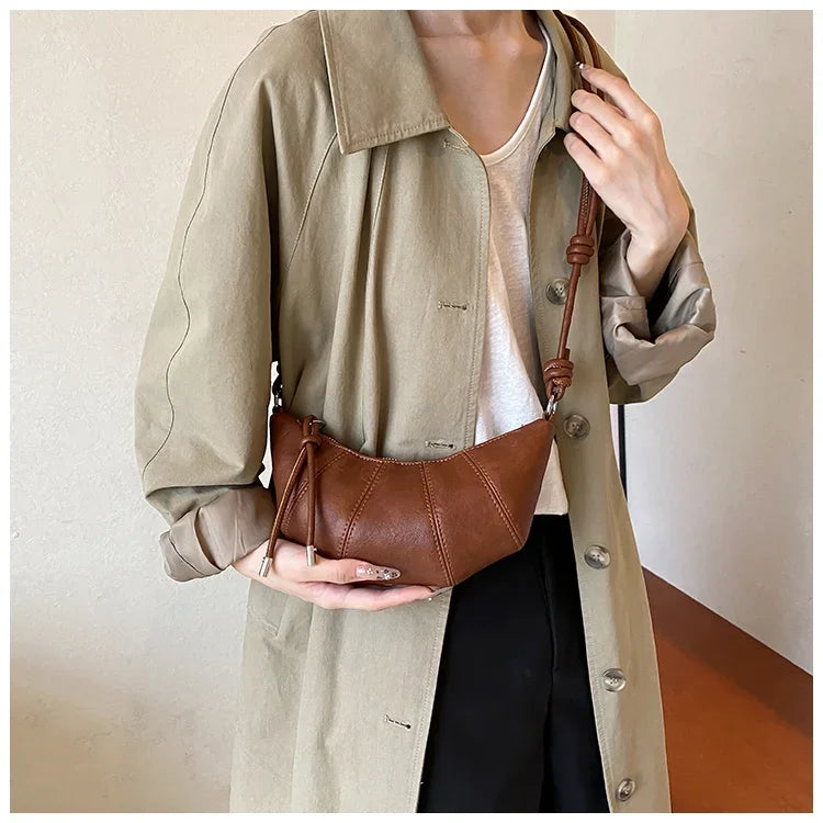 Designer Luxury Dumpling Bags Women 2025 New High Quality Fashion Underarm Bags Vintage Casual Shoulder Crossbody Bags Women
