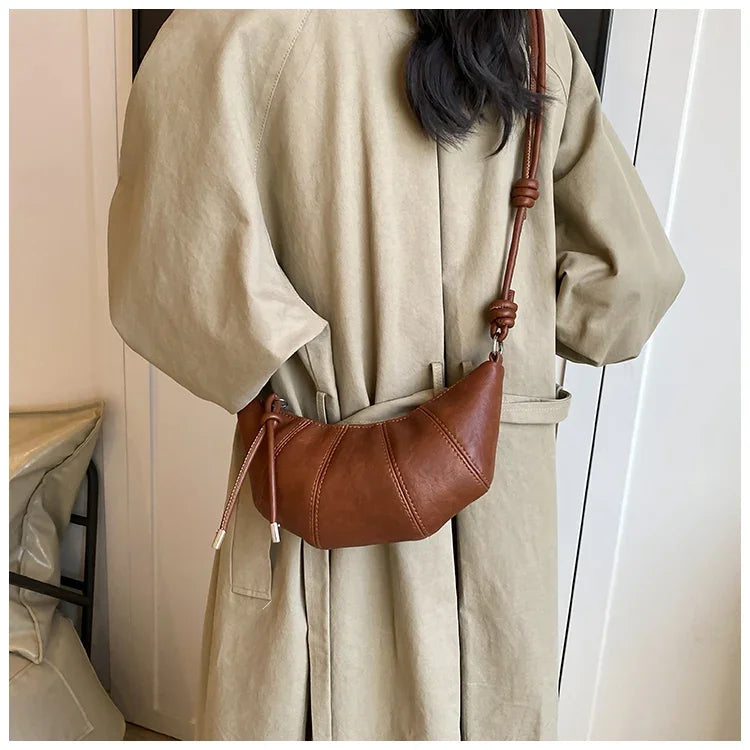Designer Luxury Dumpling Bags Women 2025 New High Quality Fashion Underarm Bags Vintage Casual Shoulder Crossbody Bags Women