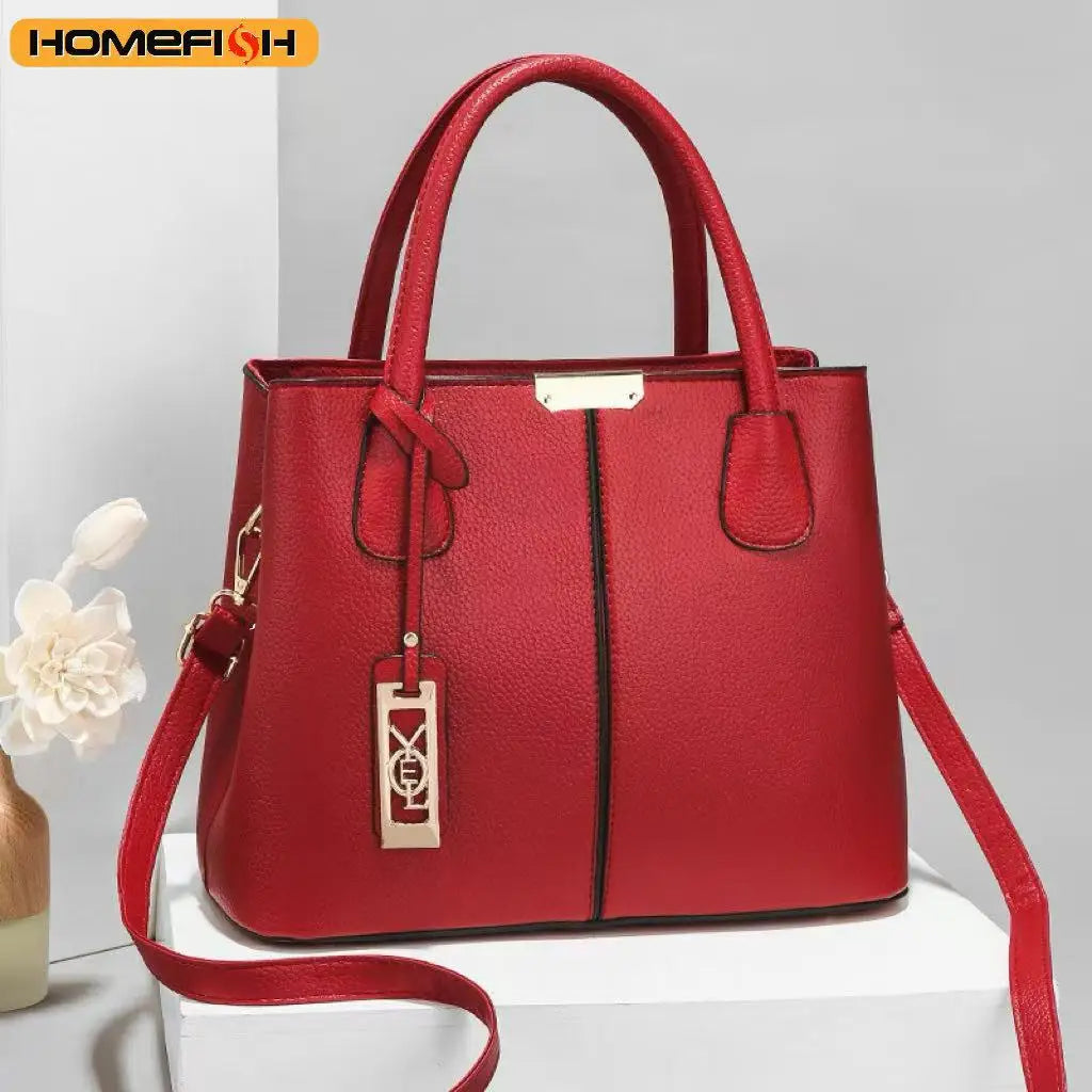 HOMEFISH Famous Designer Brand Bags Women Leather Handbag New Luxury Ladies Purse