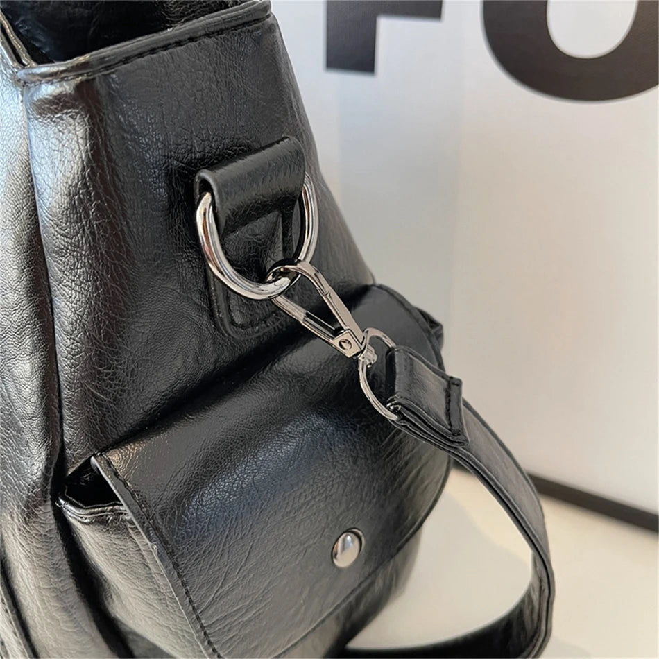 Winter Female Handbag Large Capacity Shoulder Bags Big Tote Bag Ladies Soft Leather Hobos Messenger Bags Women Shopper Bag Sac
