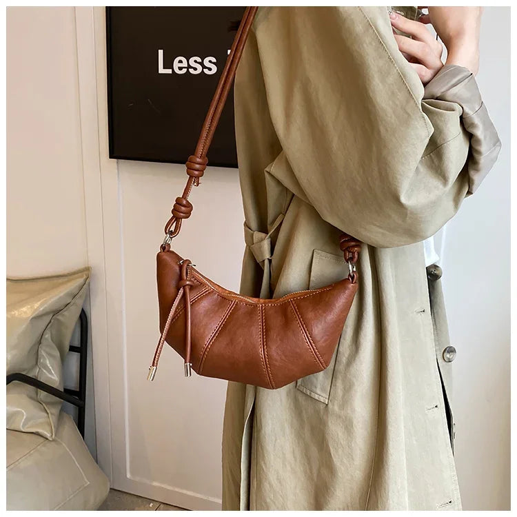 Designer Luxury Dumpling Bags Women 2025 New High Quality Fashion Underarm Bags Vintage Casual Shoulder Crossbody Bags Women