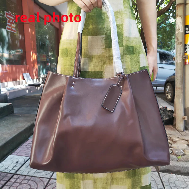 Fashion Ruched Women big Handbags Designer PU Leather Shoulder Bag High Quality Crossbody Bags Women Bucket Bag Female Clutch