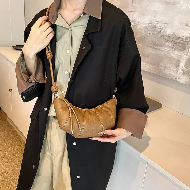 Designer Luxury Dumpling Bags Women 2025 New High Quality Fashion Underarm Bags Vintage Casual Shoulder Crossbody Bags Women