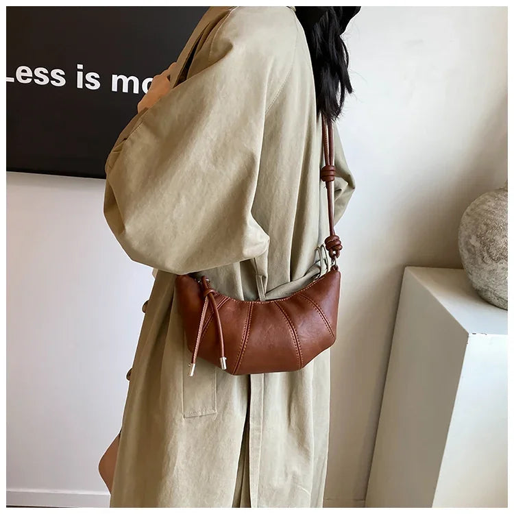 Designer Luxury Dumpling Bags Women 2025 New High Quality Fashion Underarm Bags Vintage Casual Shoulder Crossbody Bags Women