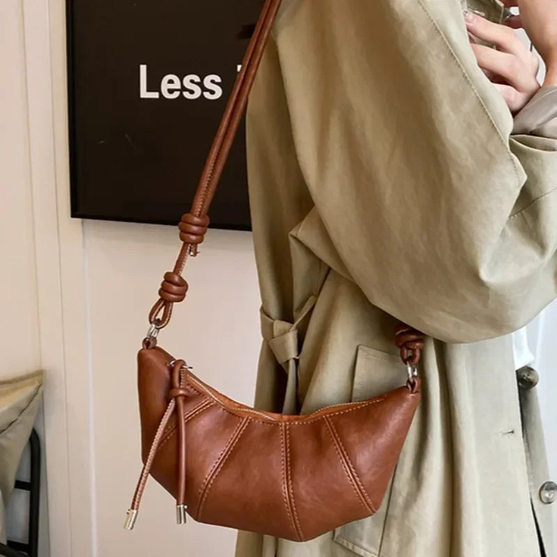 Designer Luxury Dumpling Bags Women 2025 New High Quality Fashion Underarm Bags Vintage Casual Shoulder Crossbody Bags Women