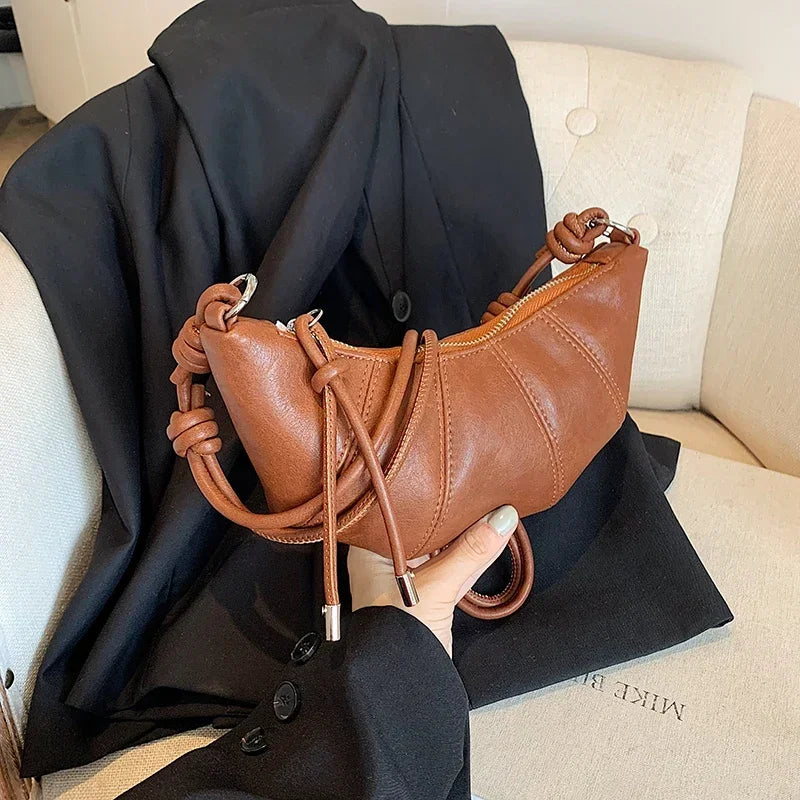 Designer Luxury Dumpling Bags Women 2025 New High Quality Fashion Underarm Bags Vintage Casual Shoulder Crossbody Bags Women