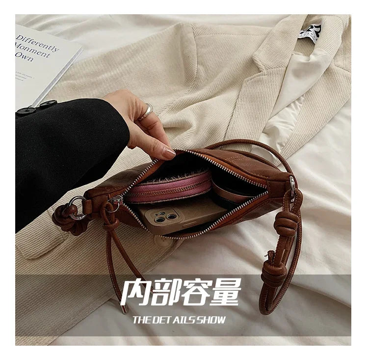 Designer Luxury Dumpling Bags Women 2025 New High Quality Fashion Underarm Bags Vintage Casual Shoulder Crossbody Bags Women