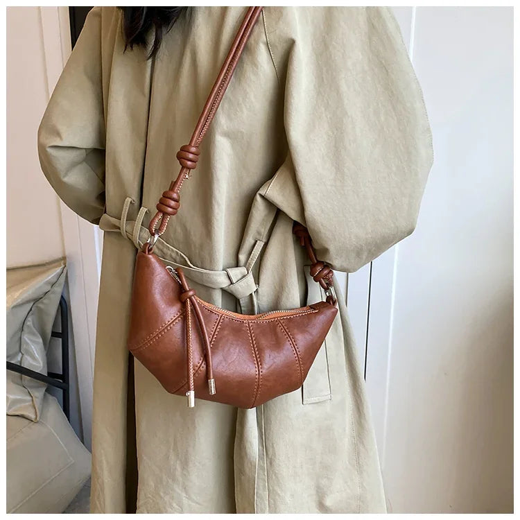 Designer Luxury Dumpling Bags Women 2025 New High Quality Fashion Underarm Bags Vintage Casual Shoulder Crossbody Bags Women
