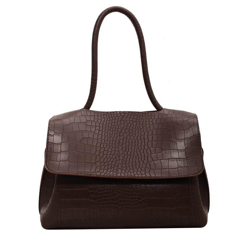 PU Leather Tote Bags Women Fashion Simple Bolsos Vintage Ladies Large Handbags Luxury Streetwear Shoulder Bag Niche Office Lady