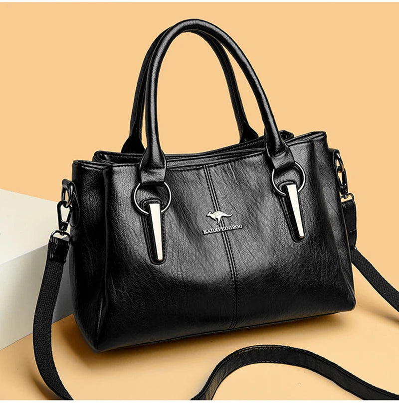 High Quality Cow Leather Ladies Handbags Fashion Luxury Female Messenger Tote Bags Women Genuine Leather Shoulder Crossbody Sac