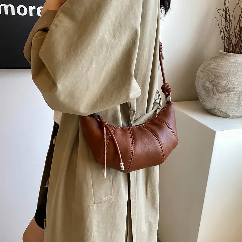 Designer Luxury Dumpling Bags Women 2025 New High Quality Fashion Underarm Bags Vintage Casual Shoulder Crossbody Bags Women