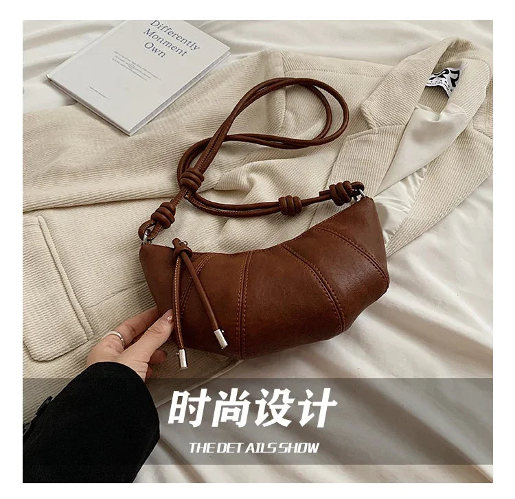 Designer Luxury Dumpling Bags Women 2025 New High Quality Fashion Underarm Bags Vintage Casual Shoulder Crossbody Bags Women